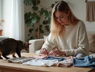 Macska segít barkácsolni