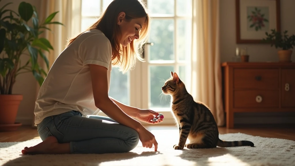 Szóbeli játék otthon Gazdi beszél cicához