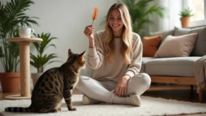 Beltéri pálcás játék öröm pillanat