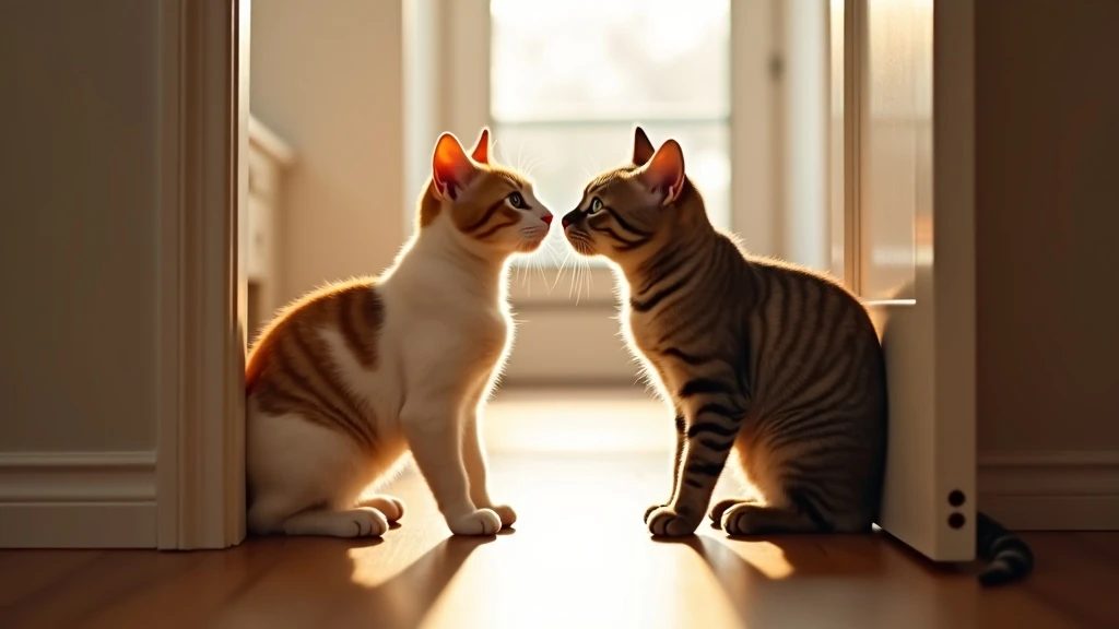 Illatcsere lépés Első szaglászás ajtórésben